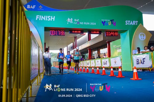Race photo from BAF LIONS RUN 2024