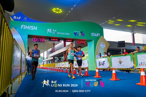 Race photo from BAF LIONS RUN 2024