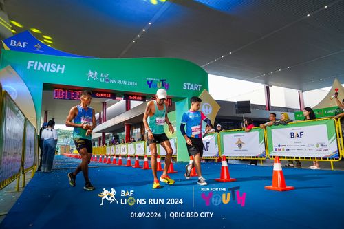 Race photo from BAF LIONS RUN 2024