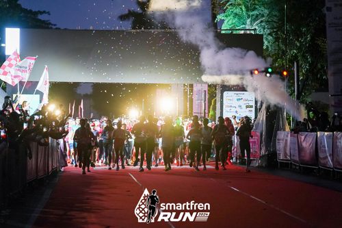 Race photo from Smartfren Run 2024