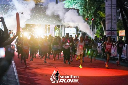Race photo from Smartfren Run 2024
