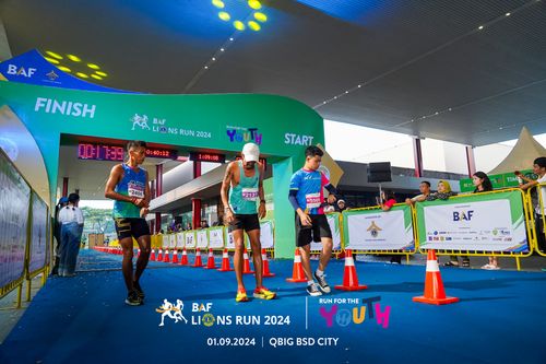 Race photo from BAF LIONS RUN 2024