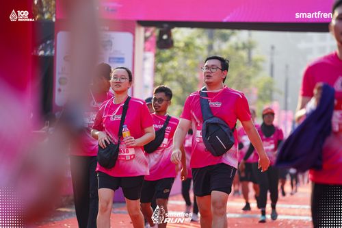 Race photo from Smartfren Run 2025 