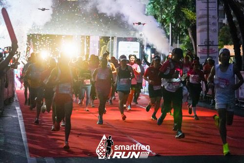Race photo from Smartfren Run 2024