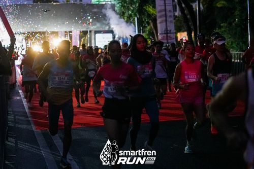 Race photo from Smartfren Run 2024