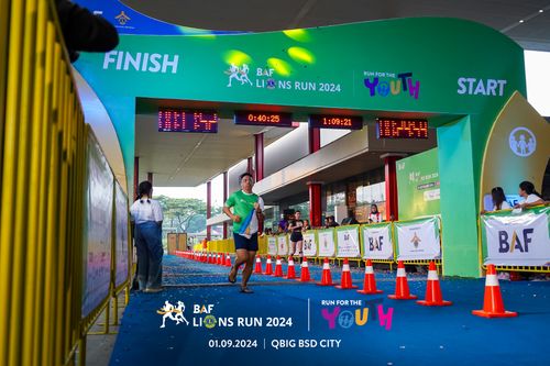 Race photo from BAF LIONS RUN 2024