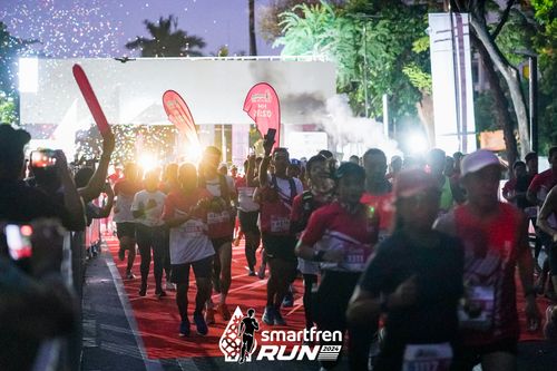 Race photo from Smartfren Run 2024