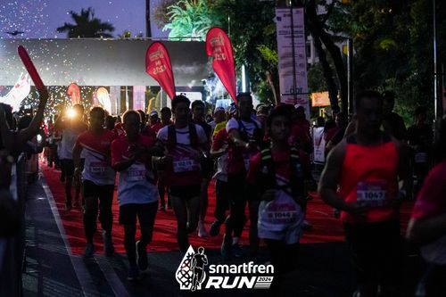 Race photo from Smartfren Run 2024