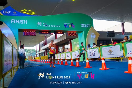 Race photo from BAF LIONS RUN 2024