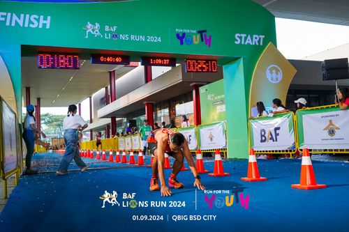 Race photo from BAF LIONS RUN 2024