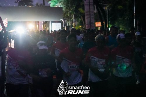 Race photo from Smartfren Run 2024