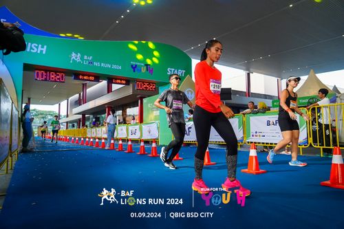 Race photo from BAF LIONS RUN 2024