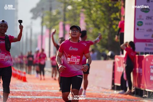 Race photo from Smartfren Run 2025 
