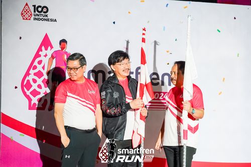 Race photo from Smartfren Run 2024