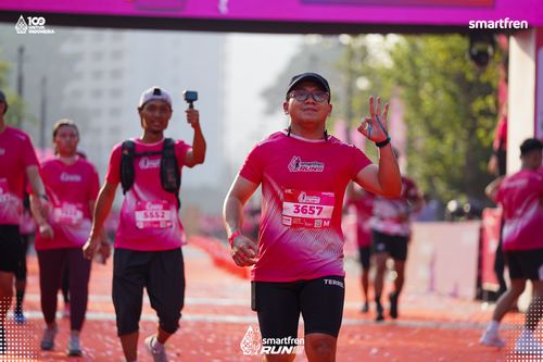 Race photo from Smartfren Run 2025 
