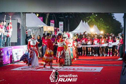 Race photo from Smartfren Run 2024