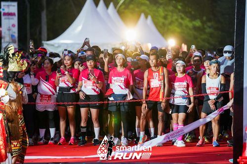 Race photo from Smartfren Run 2024