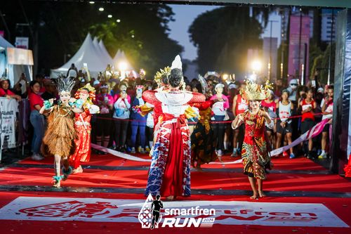 Race photo from Smartfren Run 2024