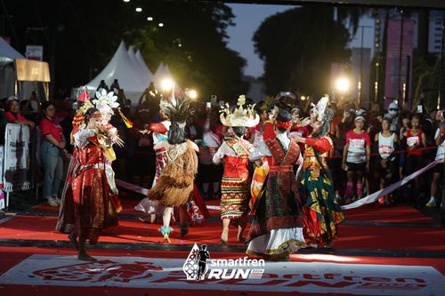 Race photo from Smartfren Run 2024