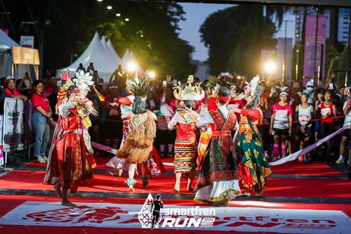 Race photo from Smartfren Run 2024