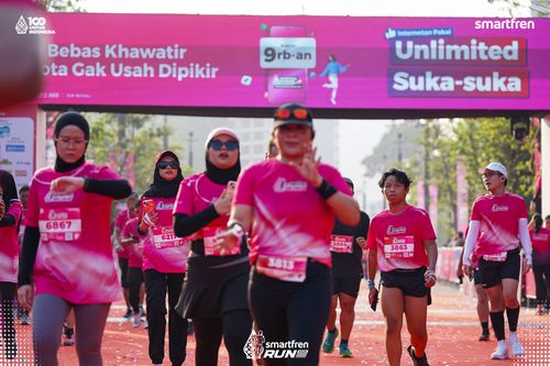 Race photo from Smartfren Run 2025 