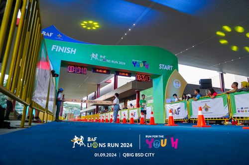 Race photo from BAF LIONS RUN 2024