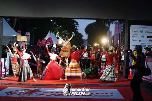 Race photo from Smartfren Run 2024