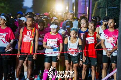 Race photo from Smartfren Run 2024
