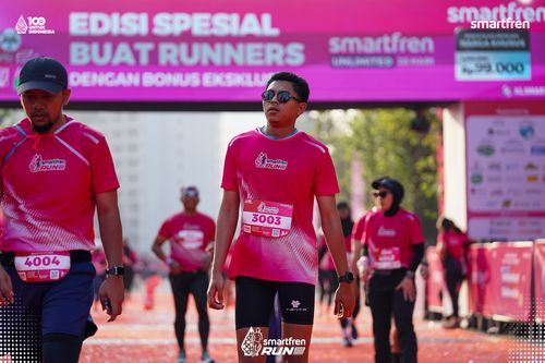 Race photo from Smartfren Run 2025 