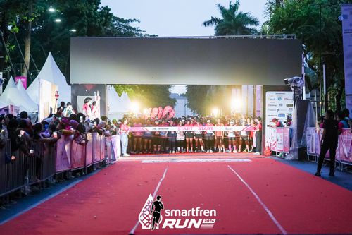 Race photo from Smartfren Run 2024