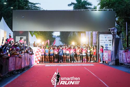 Race photo from Smartfren Run 2024
