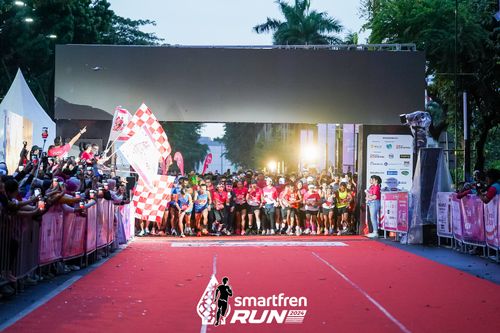 Race photo from Smartfren Run 2024