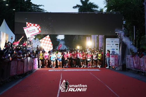 Race photo from Smartfren Run 2024