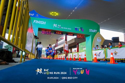 Race photo from BAF LIONS RUN 2024