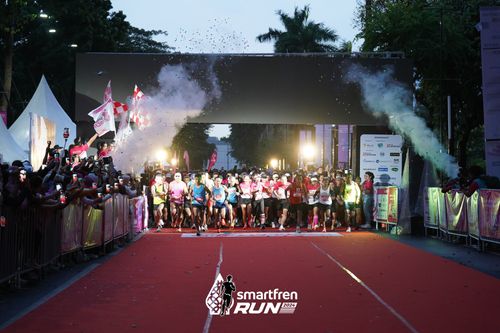 Race photo from Smartfren Run 2024
