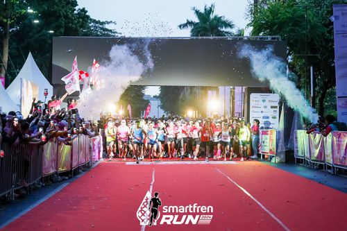 Race photo from Smartfren Run 2024