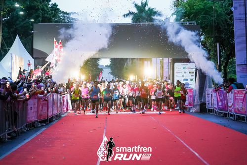Race photo from Smartfren Run 2024