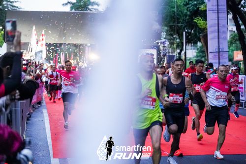 Race photo from Smartfren Run 2024