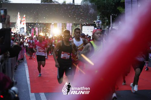 Race photo from Smartfren Run 2024