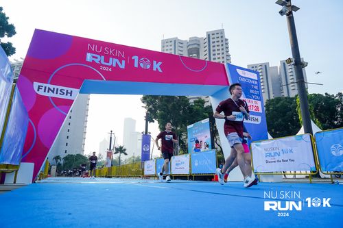 Race photo from Nu Skin Run 10K