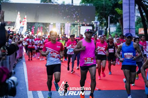 Race photo from Smartfren Run 2024