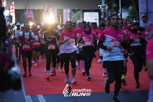 Race photo from Smartfren Run 2024