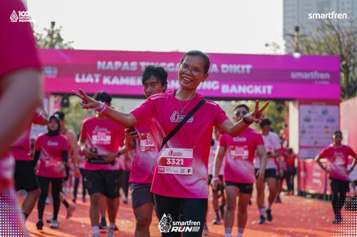Race photo from Smartfren Run 2025 