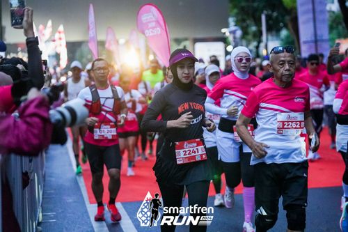 Race photo from Smartfren Run 2024