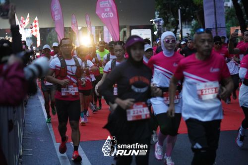 Race photo from Smartfren Run 2024