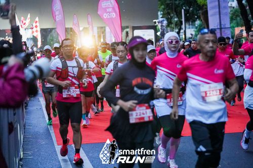 Race photo from Smartfren Run 2024