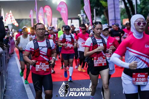 Race photo from Smartfren Run 2024