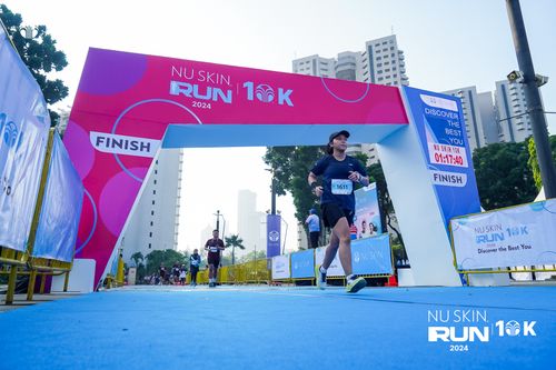 Race photo from Nu Skin Run 10K