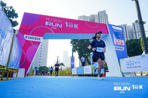 Race photo from Nu Skin Run 10K