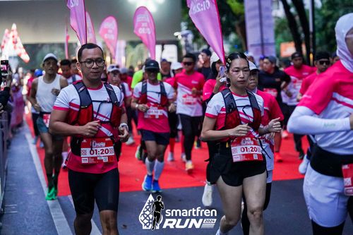 Race photo from Smartfren Run 2024
